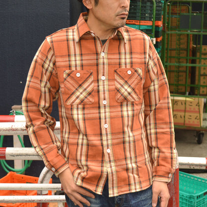FAR EAST MANUFACTURING "01-000" Flannel Work Shirts/HEAVY FLANNEL PLAID