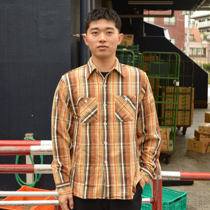 FAR EAST MANUFACTURING "01-000" Flannel Work Shirts/HEAVY FLANNEL PLAID