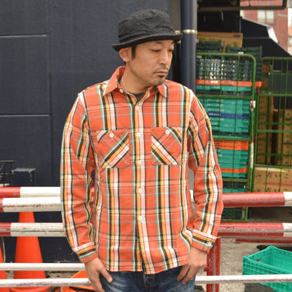 FAR EAST MANUFACTURING "01-000" Flannel Work Shirts/HEAVY FLANNEL PLAID