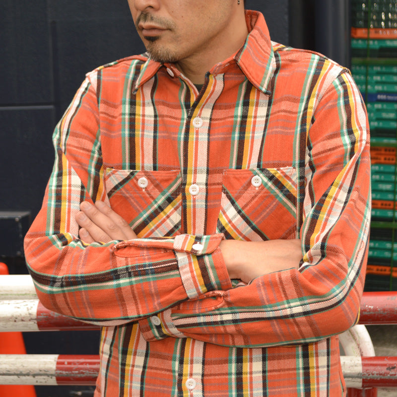 FAR EAST MANUFACTURING "01-000" Flannel Work Shirts/HEAVY FLANNEL PLAID