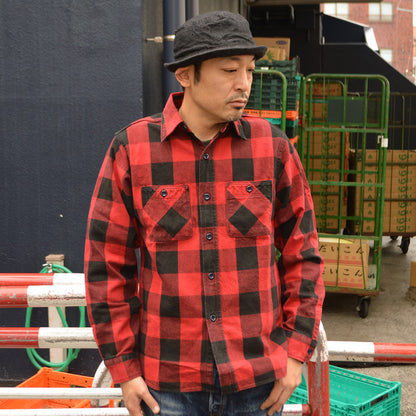 FAR EAST MANUFACTURING "01-001" Flannel Work Shirts/BUFFALO PLAID