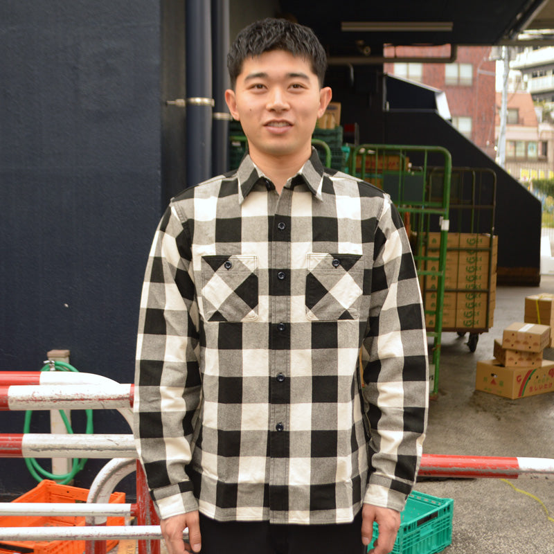 FAR EAST MANUFACTURING "01-001" Flannel Work Shirts/BUFFALO PLAID