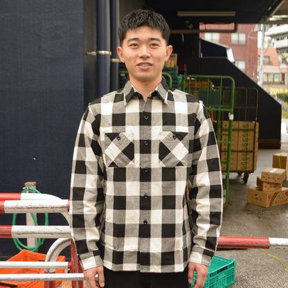 FAR EAST MANUFACTURING "01-001" Flannel Work Shirts/BUFFALO PLAID