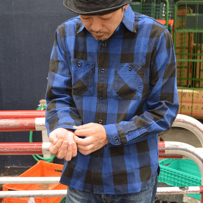 FAR EAST MANUFACTURING "01-001" Flannel Work Shirts/BUFFALO PLAID