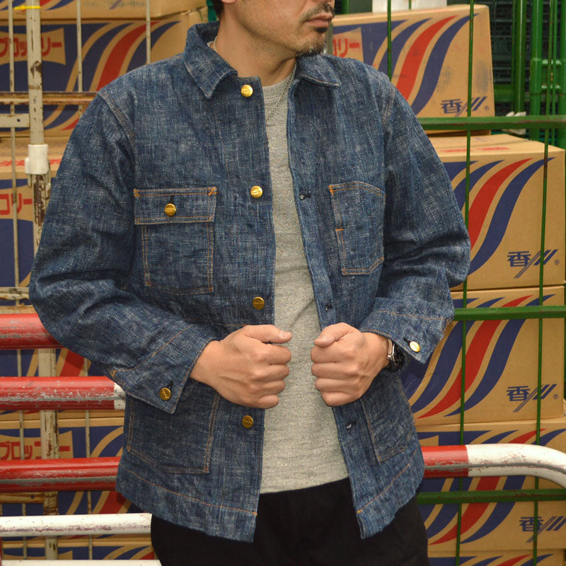 graphzero "GZ-KSCA-G.ID" 15oz Kasesome Coveralls (Hank Dyeing Coveralls)