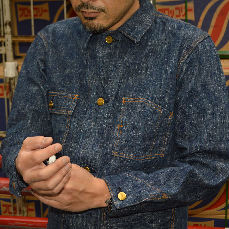 graphzero "GZ-KSCA-G.ID" 15oz Kasesome Coveralls (Hank Dyeing Coveralls)