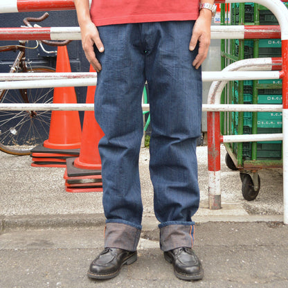 graphzero "GZ-NPST" 13oz Naturally dyed nep straight persimmon tannin