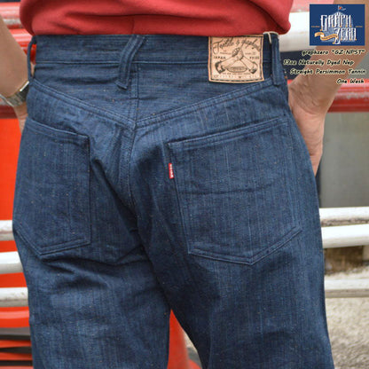 graphzero "GZ-NPST" 13oz Naturally dyed nep straight persimmon tannin