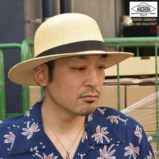 HIGHER "HO25001" BAKU WIDE BRIM ROUND HAT