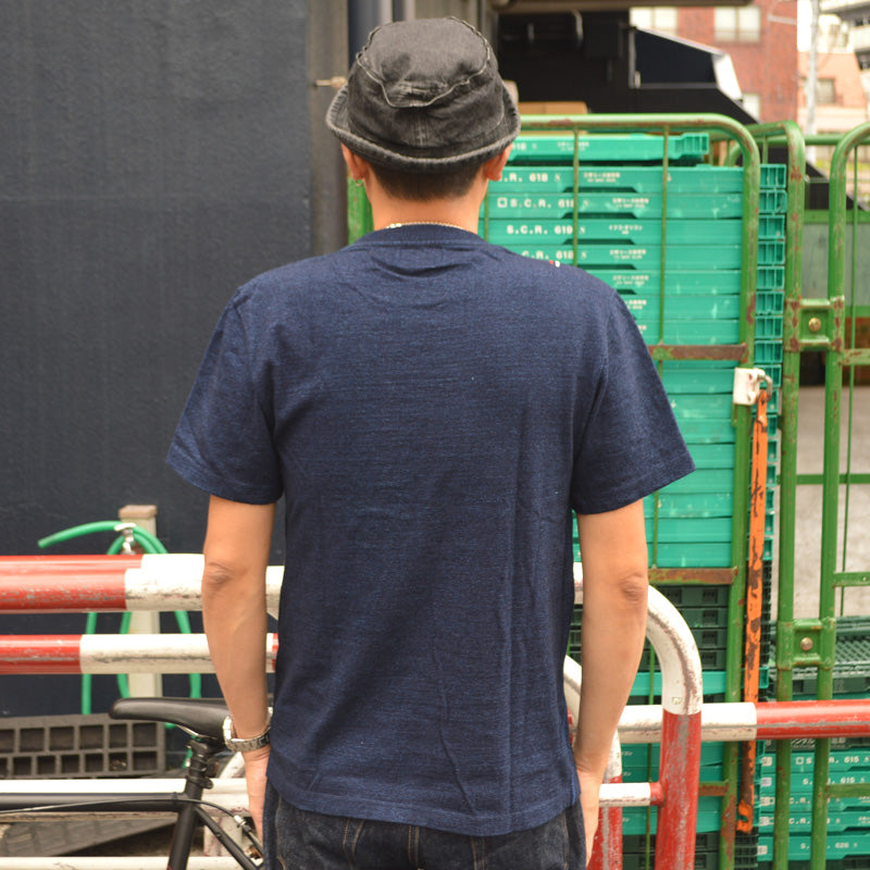 tanuki "HS5035S" Indigo Crew Neck Heavy T-shirt