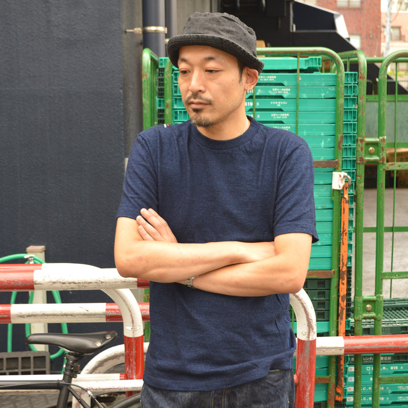 tanuki "HS5035S" Indigo Crew Neck Heavy T-shirt
