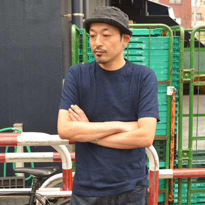 tanuki "HS5035S" Indigo Crew Neck Heavy T-shirt