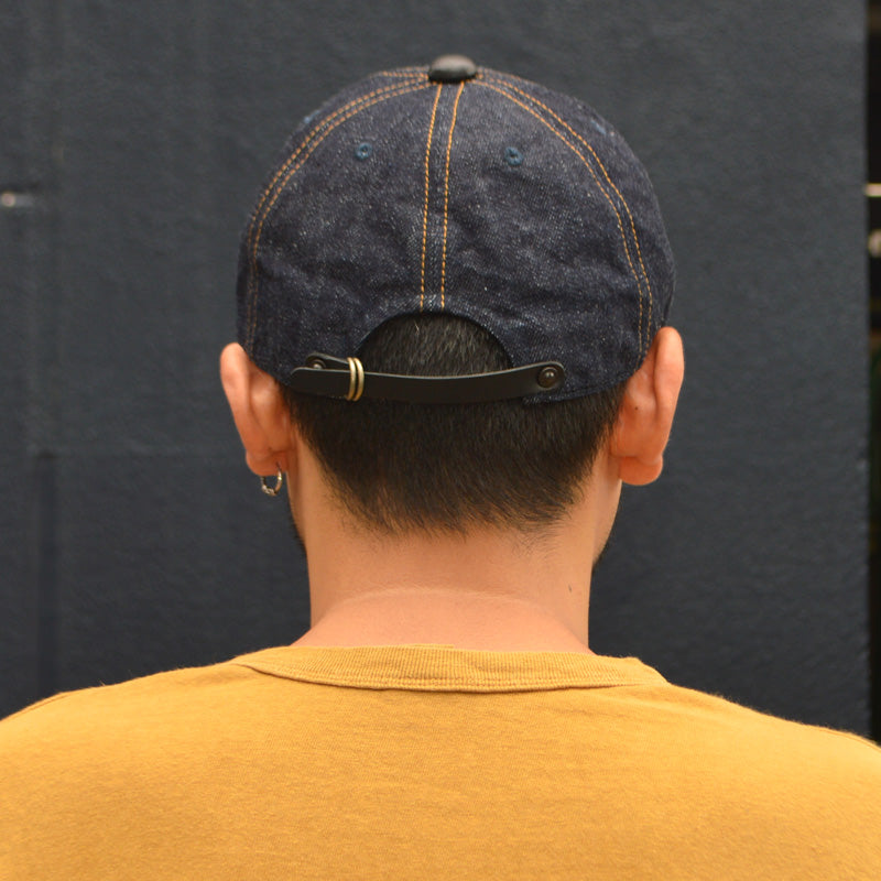 HIGHER ”HT25020C” Selvedge Denim × Leather Brim Cap