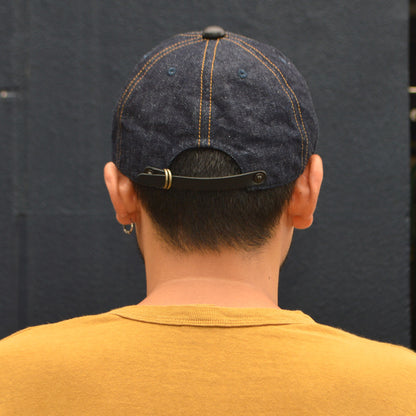 HIGHER ”HT25020C” Selvedge Denim × Leather Brim Cap