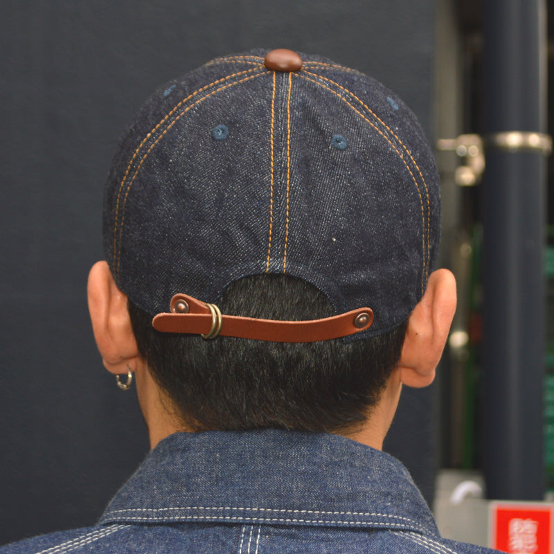 HIGHER ”HT25020” Selvedge Denim × Leather Brim Cap