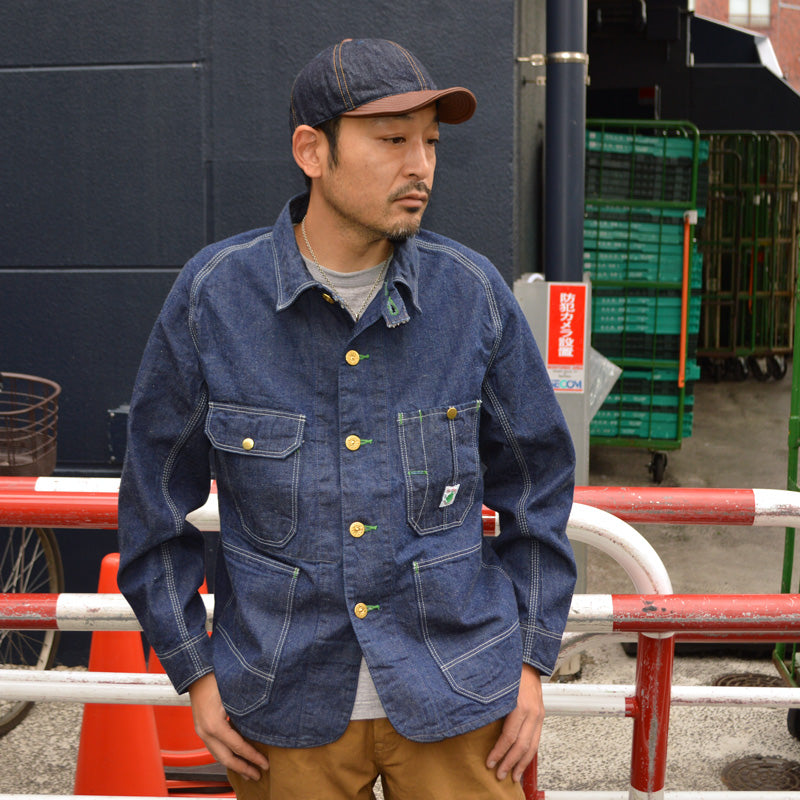 HIGHER ”HT25020” Selvedge Denim × Leather Brim Cap