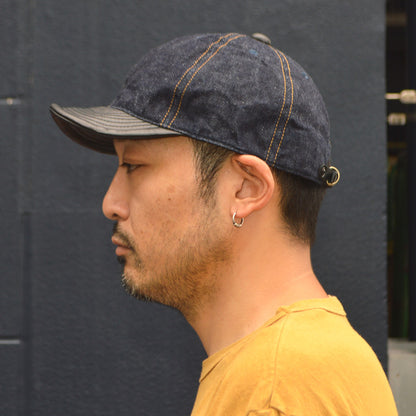 HIGHER ”HT25020C” Selvedge Denim × Leather Brim Cap
