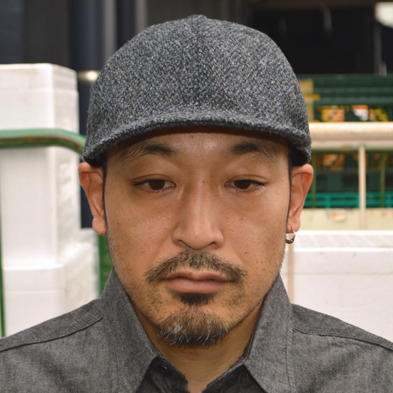 HIGHER ”HT25021” Harris Tweed Oatmeal Cap
