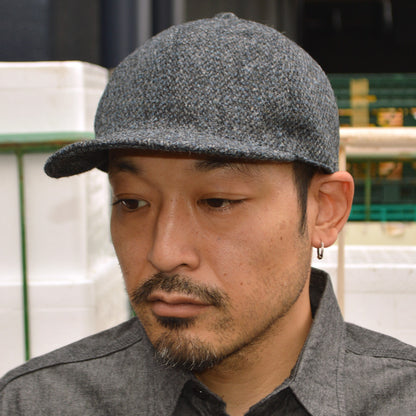 HIGHER ”HT25021” Harris Tweed Oatmeal Cap