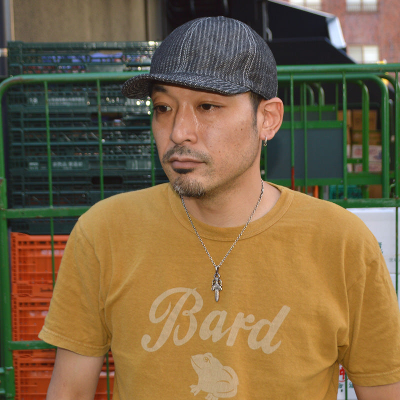 HIGHER ”HT26043” STRIPE JACQUARD DENIM CAP