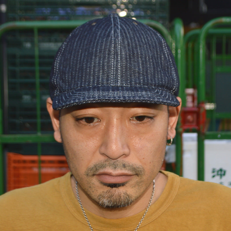 HIGHER ”HT26043” STRIPE JACQUARD DENIM CAP
