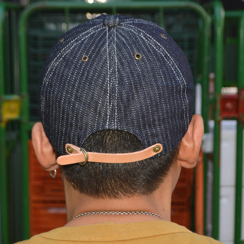 HIGHER ”HT26043” STRIPE JACQUARD DENIM CAP