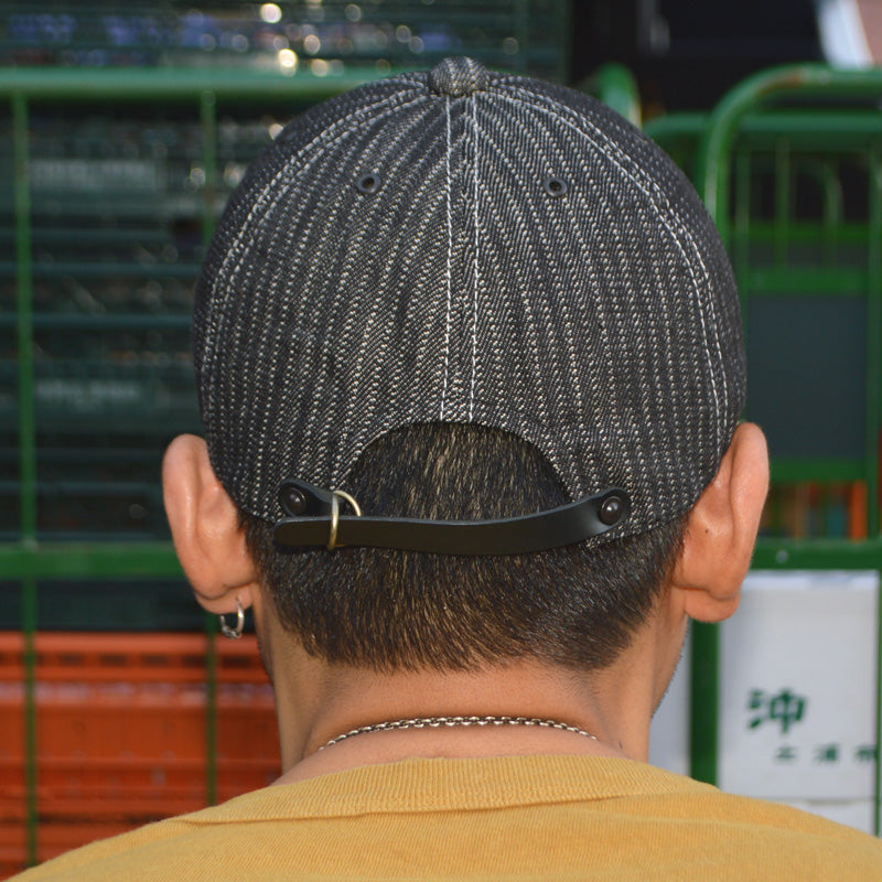 HIGHER ”HT26043” STRIPE JACQUARD DENIM CAP