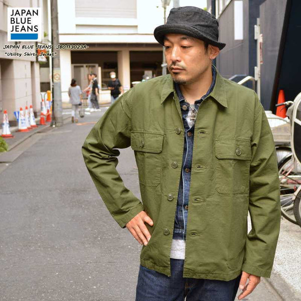 JAPAN BLUE JEANS "JBOT13023A" Utility Shirt Jacket 9.5oz