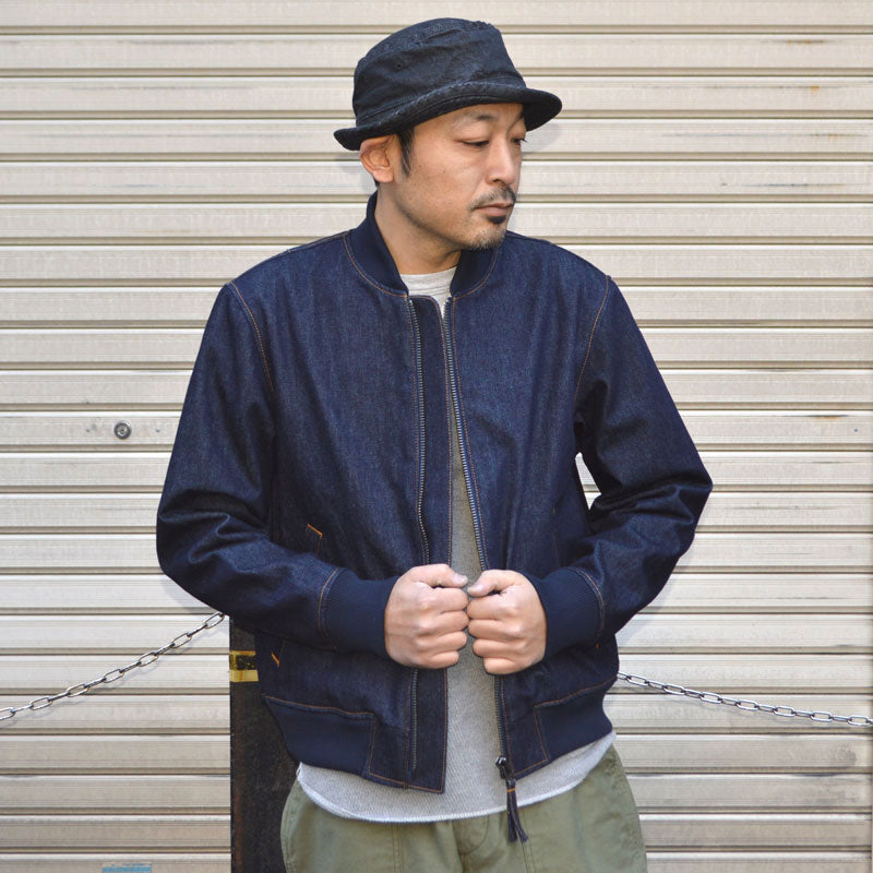 JAPAN BLUE JEANS "JBOT1307" 13oz Denim Bomber Jacket