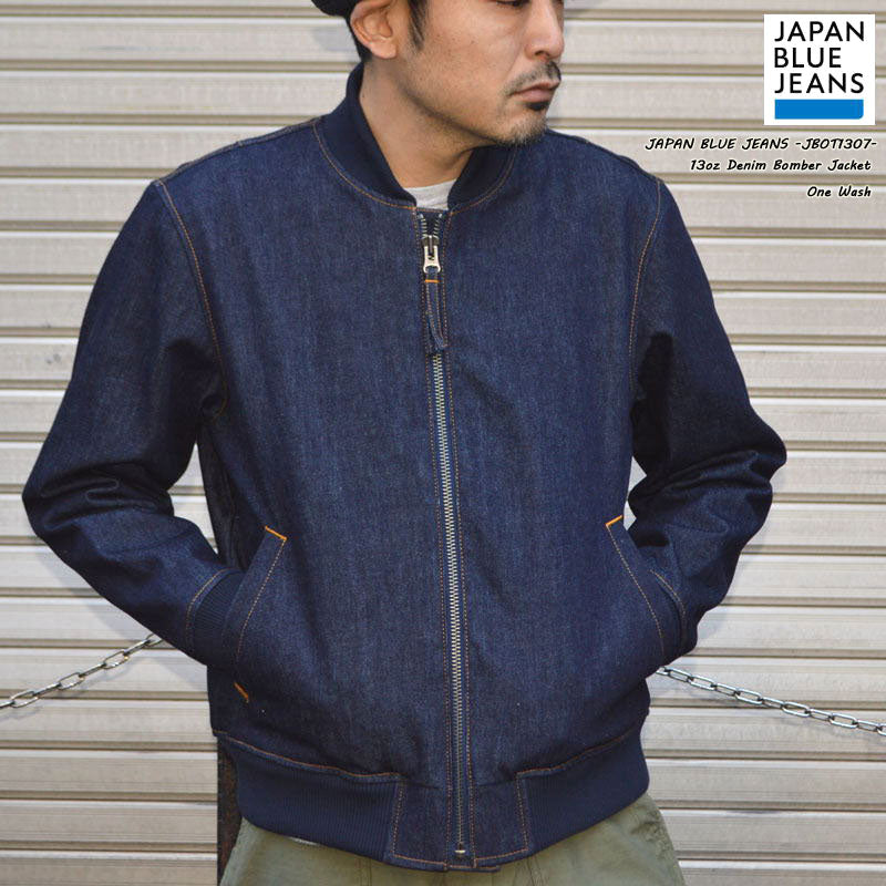 JAPAN BLUE JEANS "JBOT1307" 13oz Denim Bomber Jacket