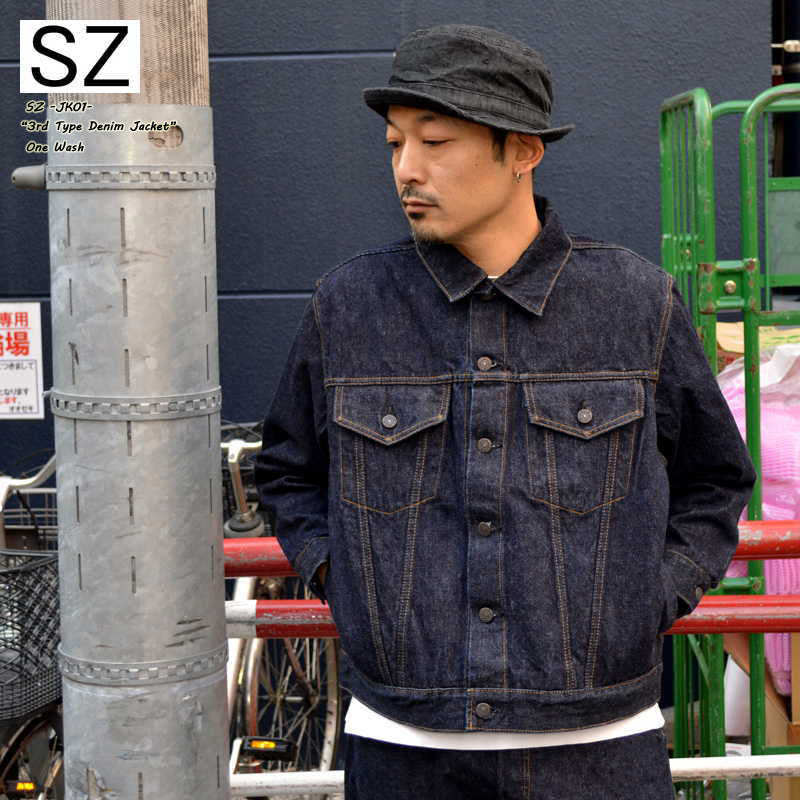 SALE!! 30%OFF!! SZ "JK01" 13oz Denim Jacket