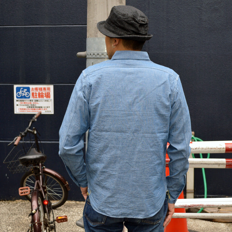 JELADO "JP94112" Smoker Shirt Indigo Chambray