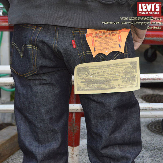 LEVI'S VINTAGE CLOTHING "47501-0224" 501XX 1947 Model 501 JEANS (organic cotton)