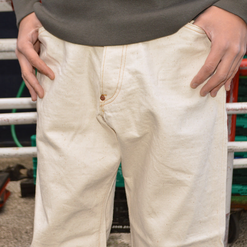 BIG JOHN "M1012RC" GR LABEL WILD DUCK JEANS Natural