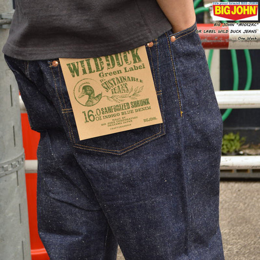 BIG JOHN "M1012RC" GR LABEL WILD DUCK JEANS