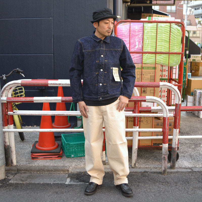 BIG JOHN "M101-66" 13oz WAIST OVERALL NATURAL