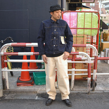 BIG JOHN "M101-66" 13oz WAIST OVERALL NATURAL