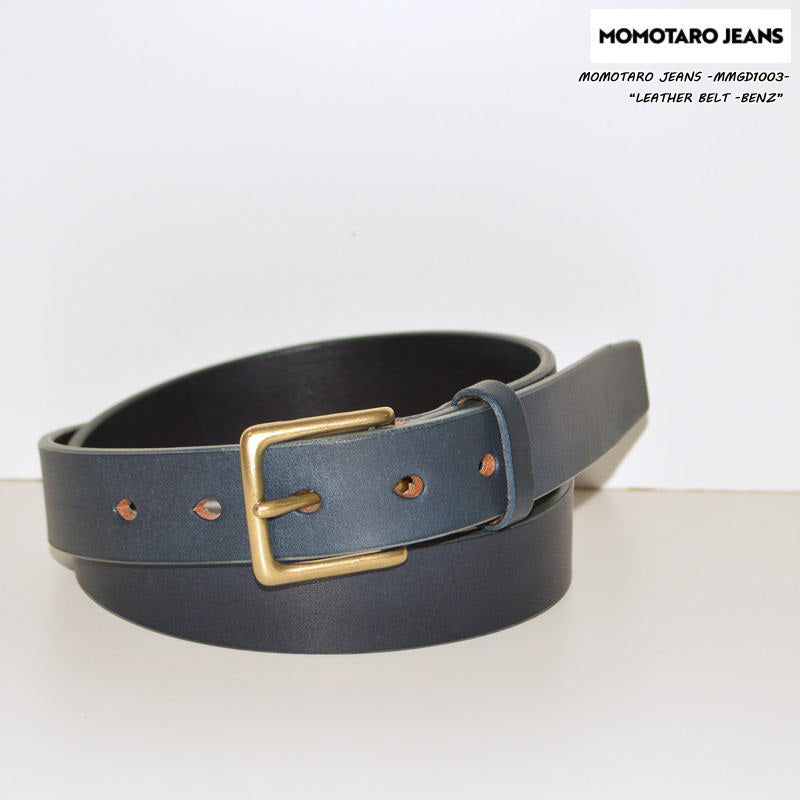 MOMOTARO JEANS ”MMGD1003” LEATHER BELT -BENZ