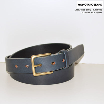 MOMOTARO JEANS ”MMGD1003” LEATHER BELT -BENZ