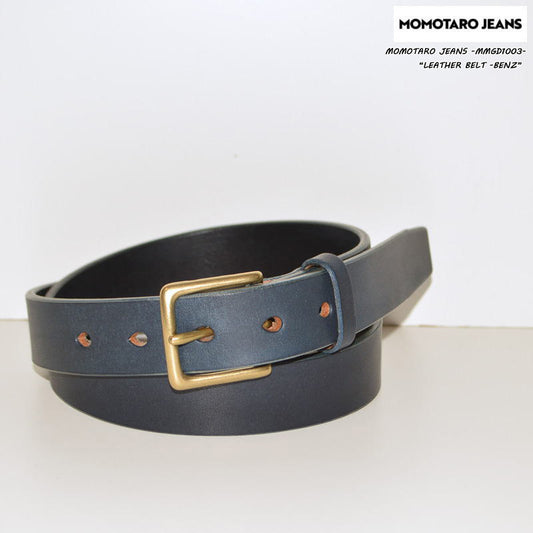 MOMOTARO JEANS ”MMGD1003” LEATHER BELT -BENZ
