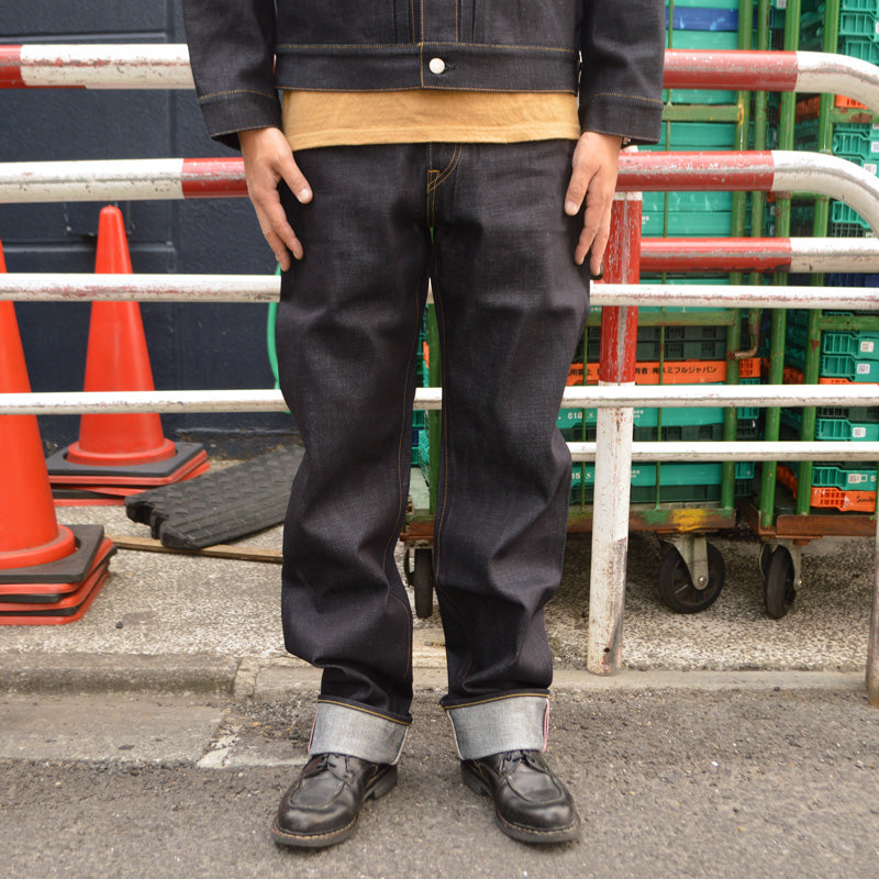 MOMOTARO JEANS "MMJB0100" #100 STANDARD STRAIGHT BUTTON 14.7oz