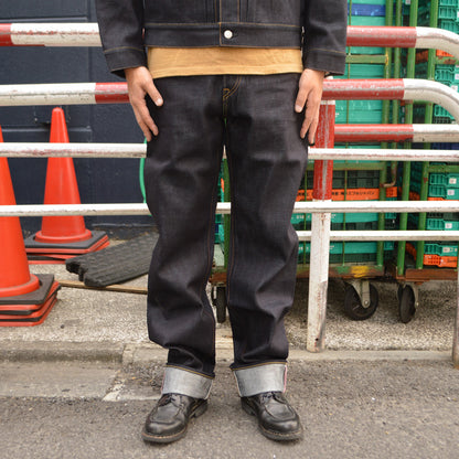 MOMOTARO JEANS "MMJB0100" #100 STANDARD STRAIGHT BUTTON 14.7oz