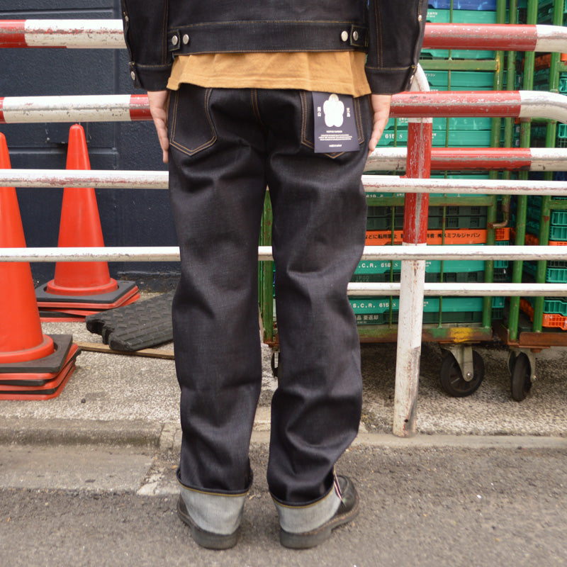 MOMOTARO JEANS "MMJB0100" #100 STANDARD STRAIGHT BUTTON 14.7oz