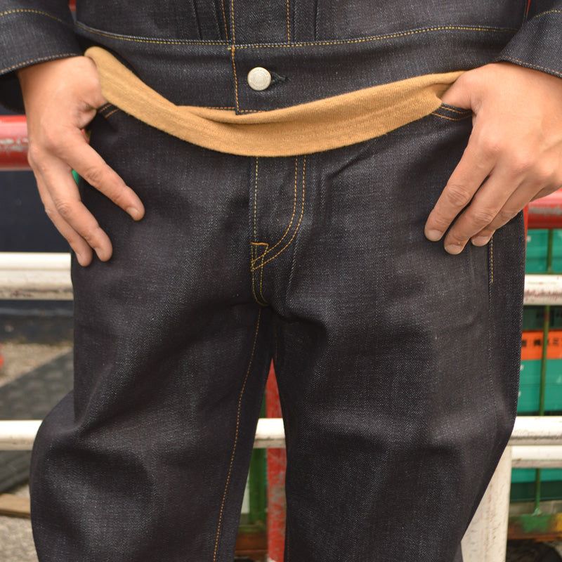 MOMOTARO JEANS "MMJB0100" #100 STANDARD STRAIGHT BUTTON 14.7oz