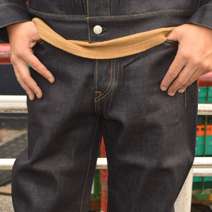 MOMOTARO JEANS "MMJB0100" #100 STANDARD STRAIGHT BUTTON 14.7oz