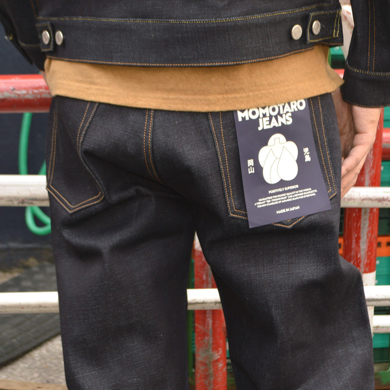 MOMOTARO JEANS "MMJB0100" #100 STANDARD STRAIGHT BUTTON 14.7oz