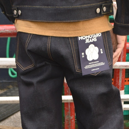 MOMOTARO JEANS "MMJB0100" #100 STANDARD STRAIGHT BUTTON 14.7oz