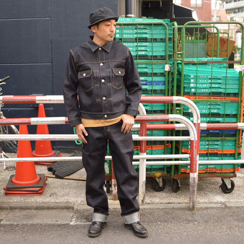 MOMOTARO JEANS "MMJB0100" #100 STANDARD STRAIGHT BUTTON 14.7oz