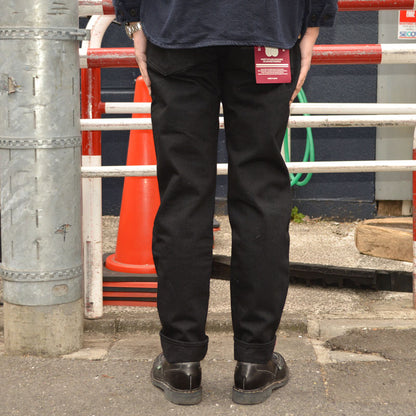 MOMOTARO JEANS "MMJZ1201" #200 CLASSIC TAPERED BLACK ZIPPER  15.7oz