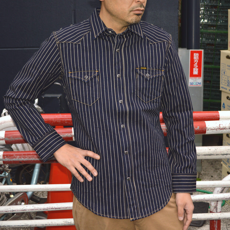 BIG JOHN、MS004E、10oz Selvedge Wabash Western Shirt